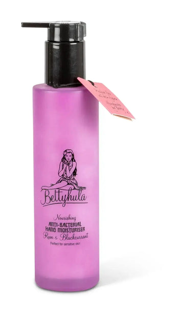 Nourishing Anti-bacterial hand cream bottle. Rum & Blackcurrant