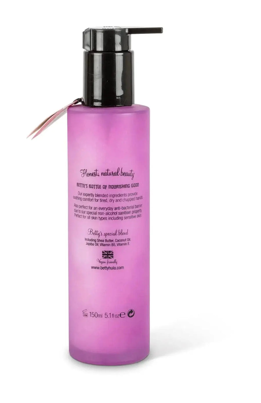 Nourishing Anti-bacterial hand cream bottle. Rum & Blackcurrant