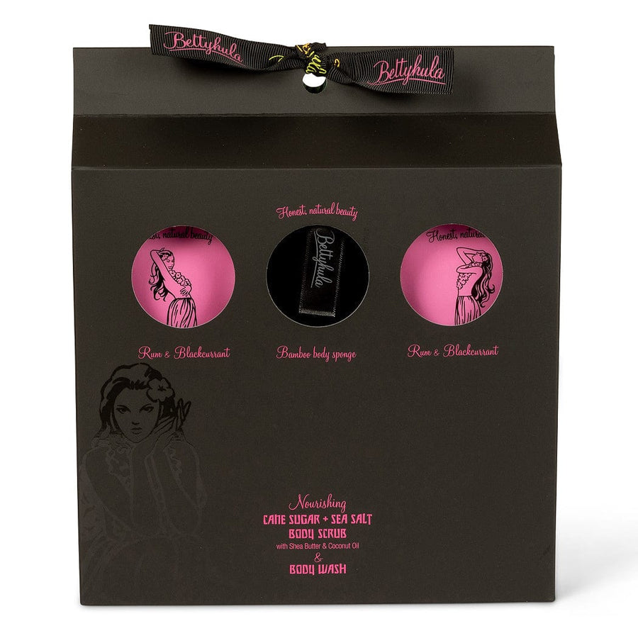 Betty Hula gifts Body & Shower Gift Set. Rum & Blackcurrant